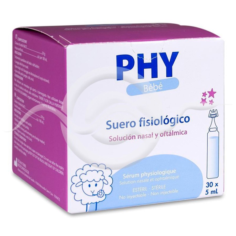 Suero Fisiológico Phy Bebé Monodosis 30 Unidades 5 ml