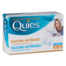 Tapones Oídos Silicona Antiruido Quies 6 Unidades