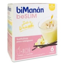 Bimanan Sustitutivo Batido 6 Sobres 55 g Sabor Vainilla