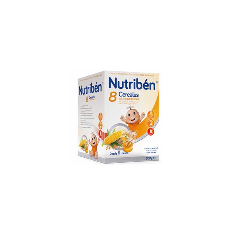 NUTRIBEN 8 CEREALES Y MIEL FIBRA 600 GR