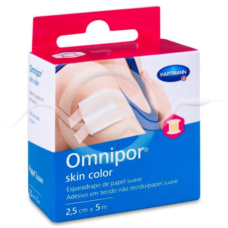 Esparadrapo Hipoalergico Omnipor Skin Color 1 Unidad 5 m x 2,5 cm