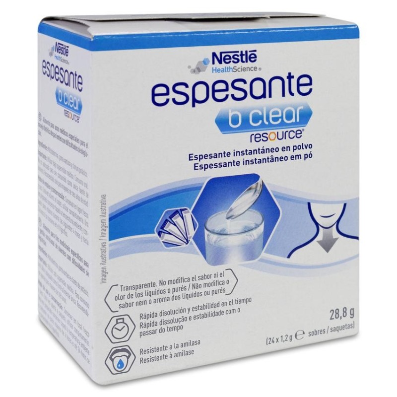 Resource Espesante B Clear 24 Sobres 1,2 g Sabor Neutro