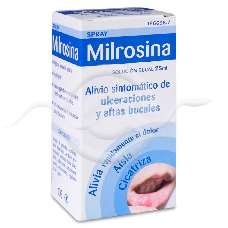 Milrosina Spray Solución Bucal 1 Frasco 25 ml