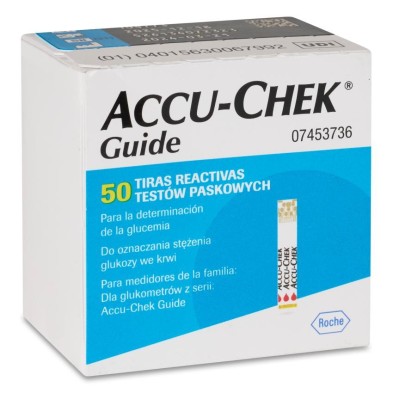 Tiras Reactivas Glucemia Accu-chek Guide 50 Unidades
