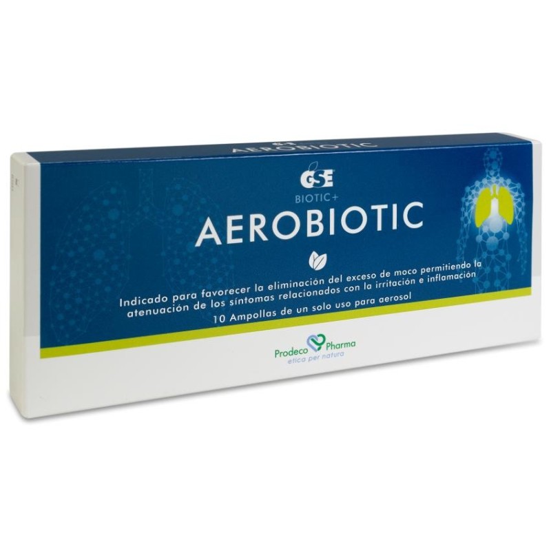 GSE Aerobiotic 10 Ampollas para Aerosol 5 ml