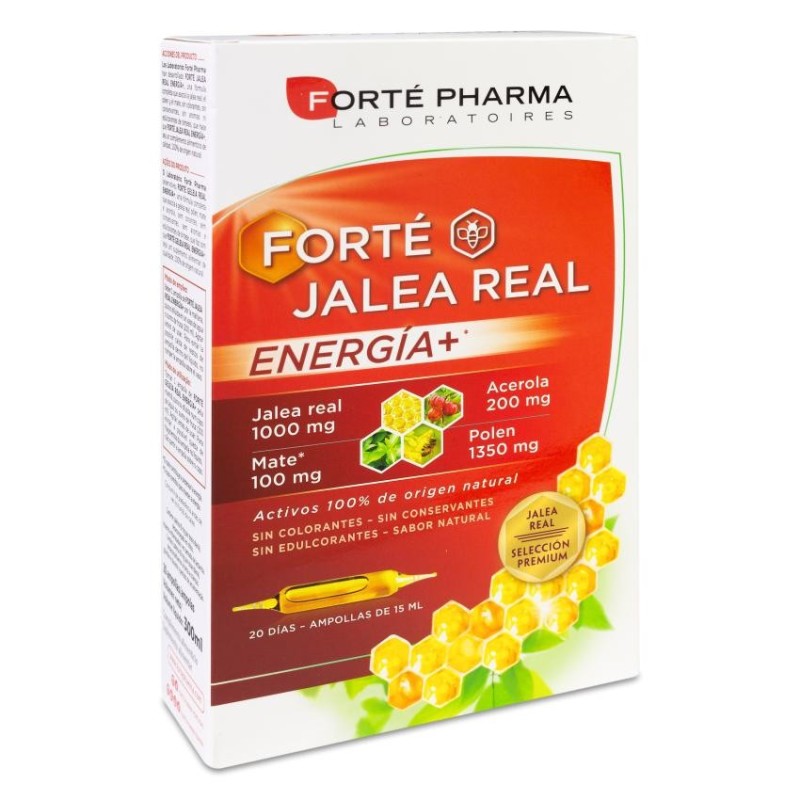 Forte Jalea Real Energia+ 20 Ampollas 10 ml