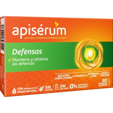 Apiserum Defensas 30 Cápsulas Blandas