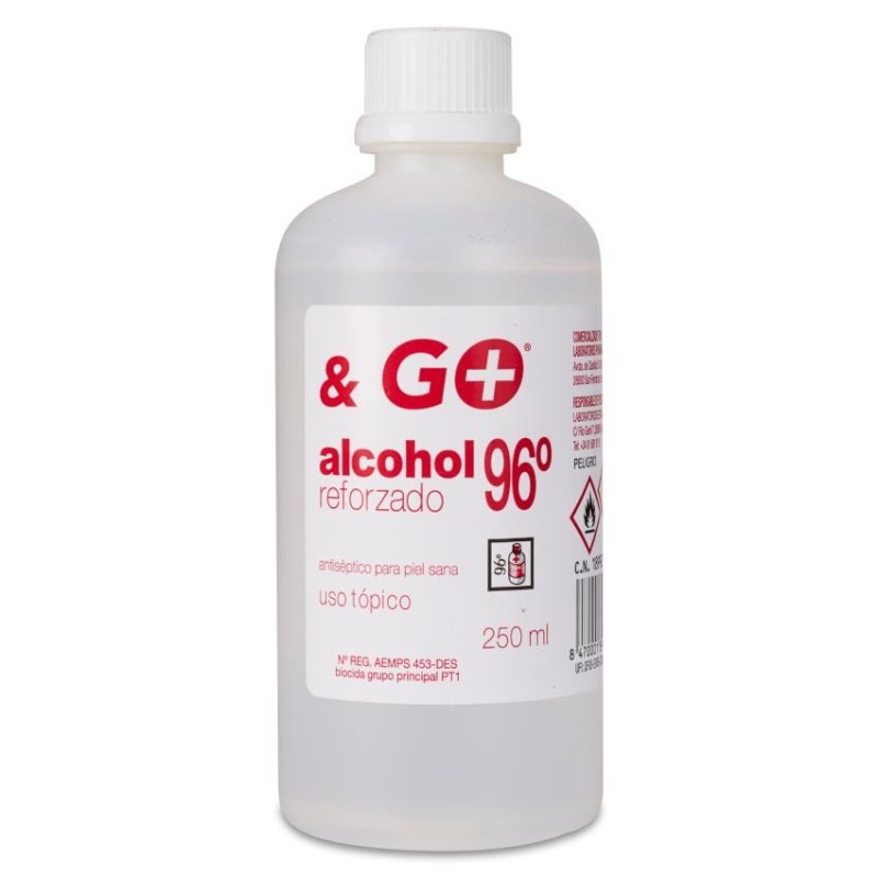 Alcohol 96º & Go 1 Frasco 250 ml