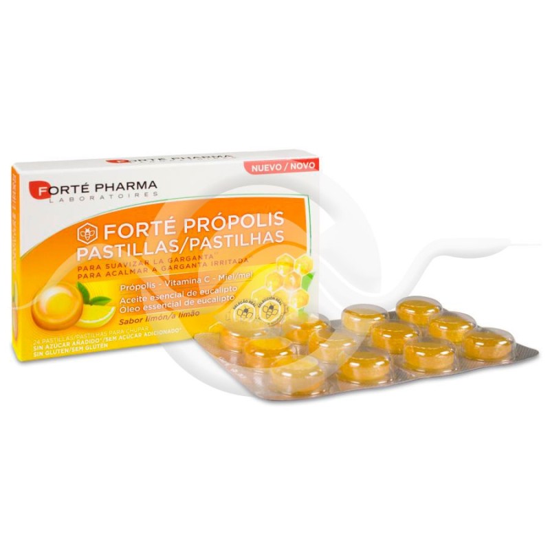 Phonal Natura Propolis 24 Pastillas Sabor Limón