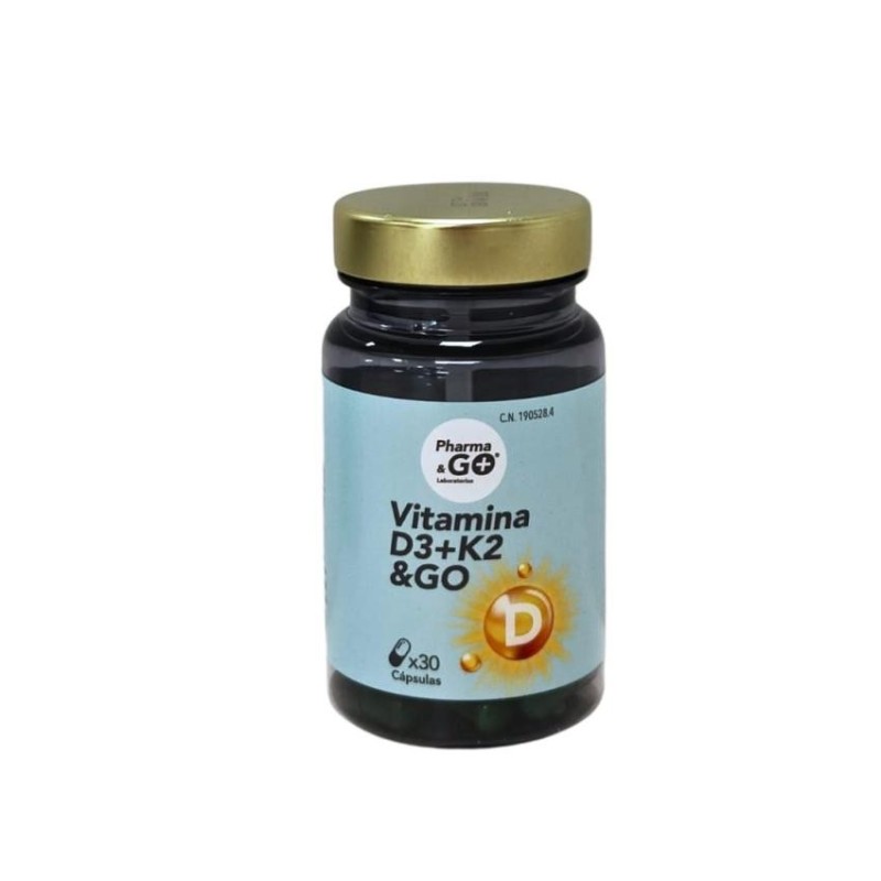 Vitamina D3 +K2 & Go 30 Caps
