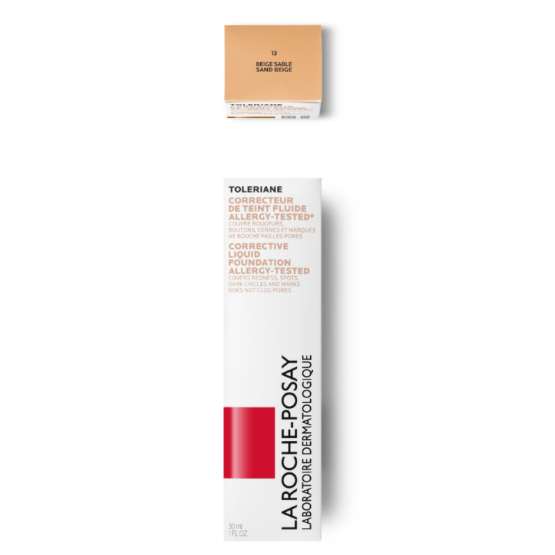 TOLERIANE FONDO DE TONO 13  CORRECTOR FLUIDO LA ROCHE POSAY BEIGE 30 ML