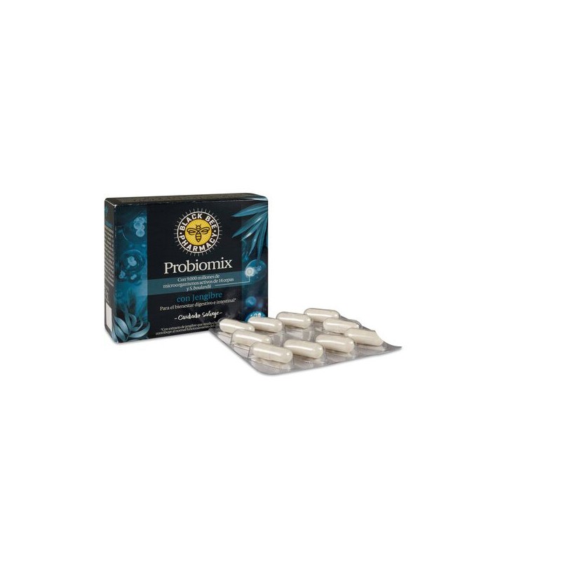 Black Bee Pharmacy Probiomix con Jengibre 10 Cápsulas