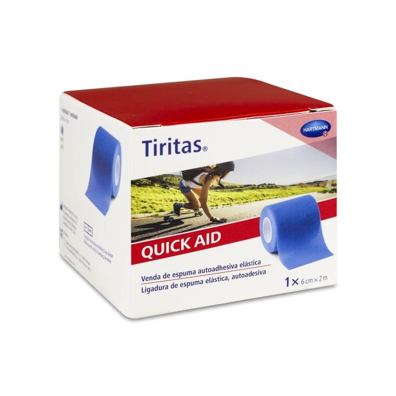 Tiritas Quick Aid Apósito Adhesivo Color Azul 6 cm x 2 m 1 u