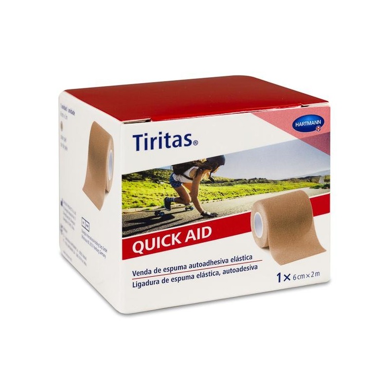 Tiritas Quick Aid Apósito Adhesivo Color Piel 6 cm x 2 m 1 u