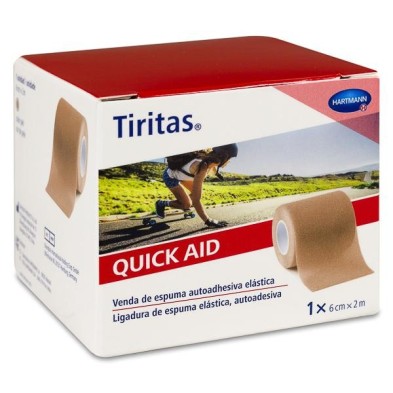 Tiritas Quick Aid Apósito Adhesivo Color Piel 6 cm x 2 m 1 u