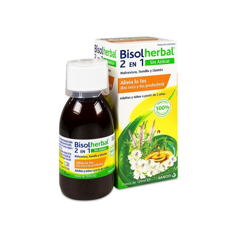 Bisolherbal 3 en 1 sin Azúcar 1 Frasco 100 ml