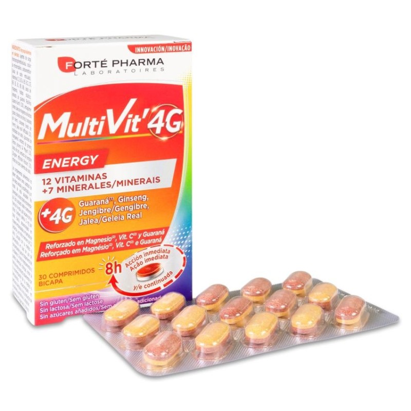Multivit 4g Energy 30 Comprimidos
