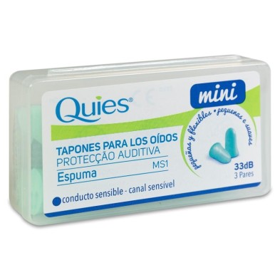 Tapones Oídos Espuma Quies Mini 3 Pares