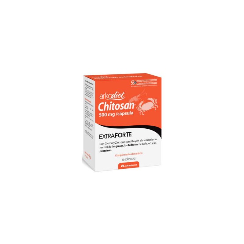 CHITOSAN EXTRA FORTE 500 MG 60 CÁPSULAS