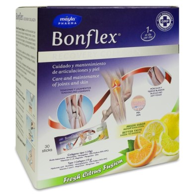 Bonflex Recovery Collagen 30 Sticks Sabor Fresh Citrus Fusion