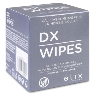 DX Wipes Toallitas Humedas para Higiene Ocular 20 Unidades
