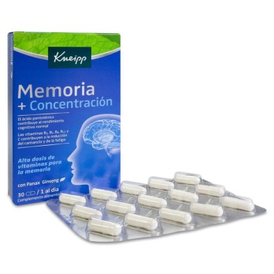 Kneipp Memoria + Concentracion 30 Cápsulas