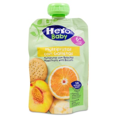 Hero Baby Multifrutas con Galletas 1 Bolsa 100 g