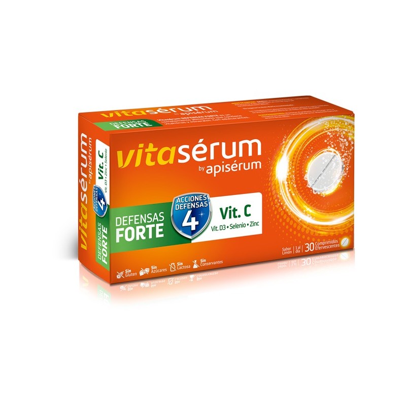 Vitaserum By Apiserum Defensas Forte 30 Comprimidos Efervescentes