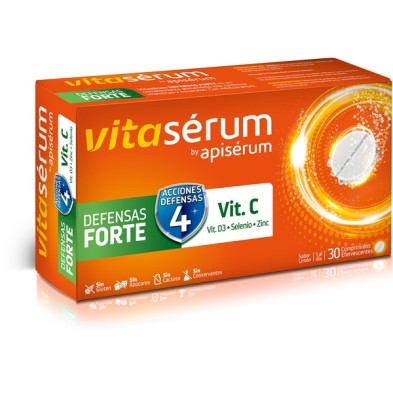 Vitaserum By Apiserum Defensas Forte 30 Comprimidos Efervescentes