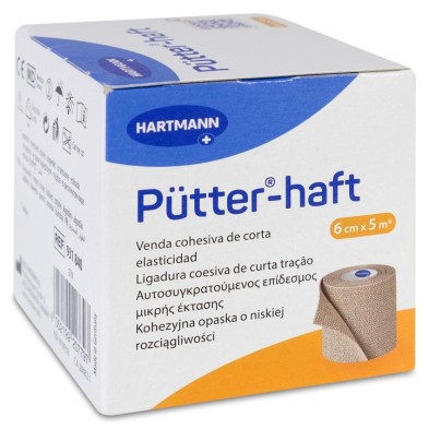 Venda Elastica Cohesiva Pütter - Haft 1 Unidad 5 m x 6 cm
