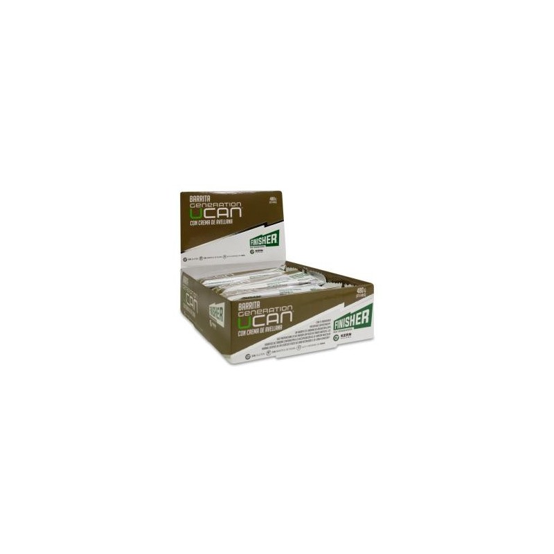 Finisher Barritas Generation Ucan con Crema de Avellana 12 Unidades 40 g