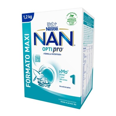 NAN Optipro 1 Leche Lactantes 2 Envases 600 g Pack Ahorro