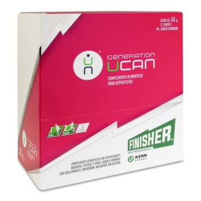 Finisher Generation Ucan Gel con Magnesio y Sales Minerales 12 Sobres 50 g Sabor Granada