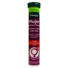 Kneipp Mujer Vitaminas y Minerales 15 Comprimidos Efervescentes Sabor Mango y Maracuya