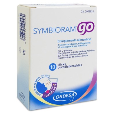 Symbioram Go 10 Sticks Bucodispersables 1,5 g