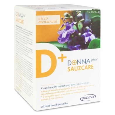 Donnaplus Sauzcare 20 Sticks Bucodispersables Sabor Frutos del Bosque
