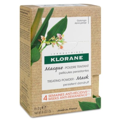 Klorane Mascarilla Polvo Tratante a la Galanga 8 Sobres 3 g