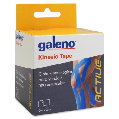 Galeno Kinesio Tape 1 Unidad 5 m x 5 cm Color Azul