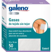 Galeno Expert Gasa Estéril Tejido sin Tejer 50 Unidades 10 cm x 10 cm