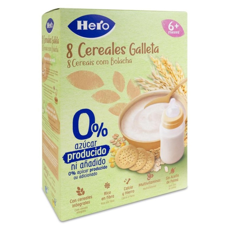Hero 8 Cereales Galleta 1 Bolsa 340 g