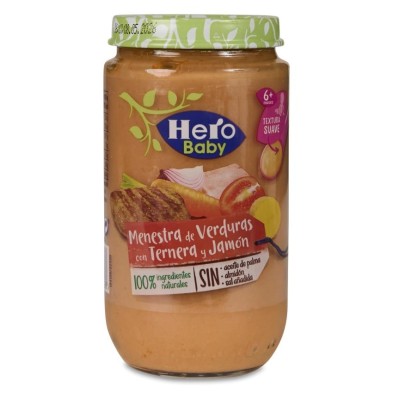 Hero Baby Menestra Verduras con Ternera y Jamon 1 Tarro 235 g