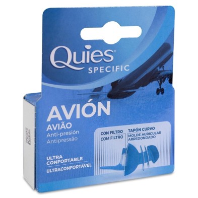 Tapones Oídos Quies Specific Avion Anti-presion 2 Unidades
