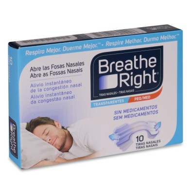 Breathe Right Transparentes 10 Unidades Talla Pequeña