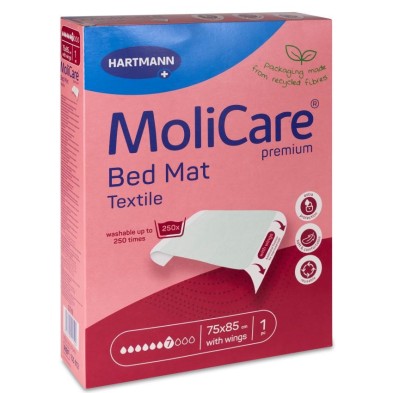 Empapador Reutilizable Molicare Bed Mat Textile 1 Unidad 85 cm x 75 cm