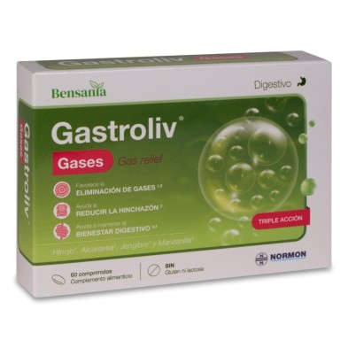Bensania Gastroliv Gases 60 Comprimidos