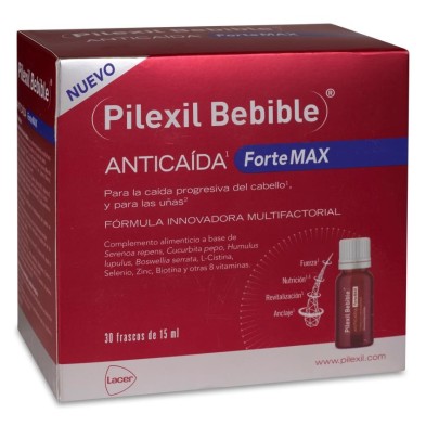 Pilexil Bebible Anticaída Fortemax 30 Frascos 15 ml