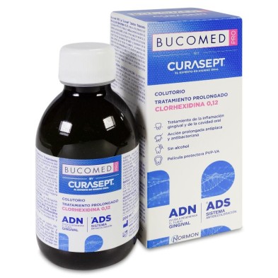 Bucomed Pro By Curasept Colutorio Tratamiento Intensivo Clorhexidina 0,12% 1 Frasco 200 ml