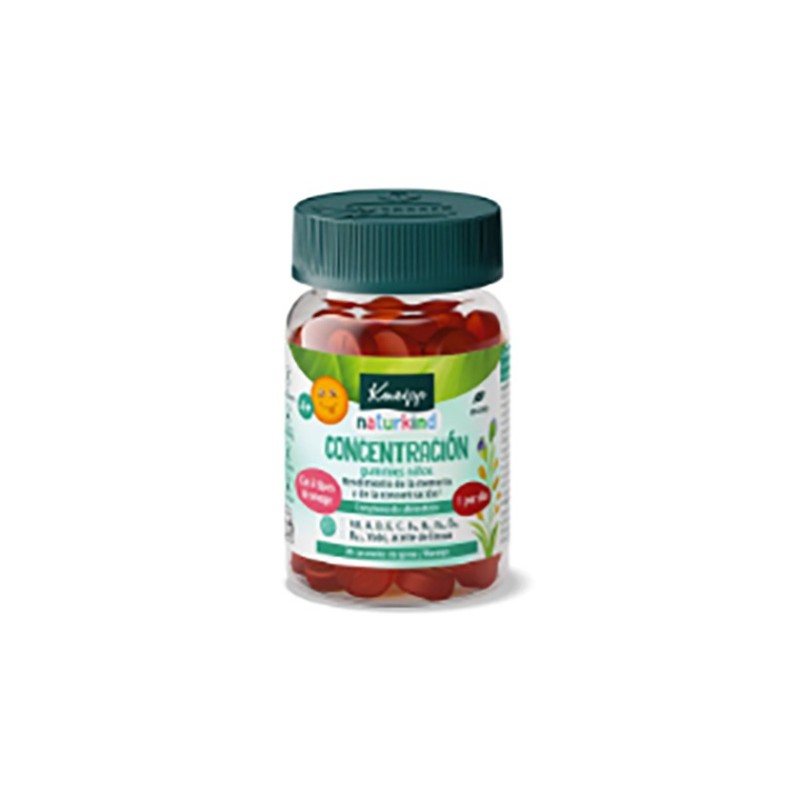 Kneipp Gummies Niños Concentracion 30 Caramelos de Goma Sabor Naranja