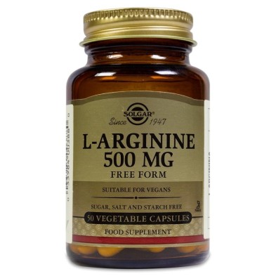 Solgar L-arginina 500 mg 50 Cápsulas Vegetales