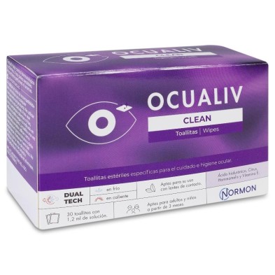 Ocualiv Clean 30 Toallitas